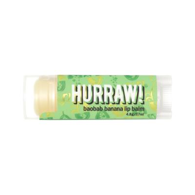 Hurraw! Organic Lip Balm Baobab Banana 4.8g